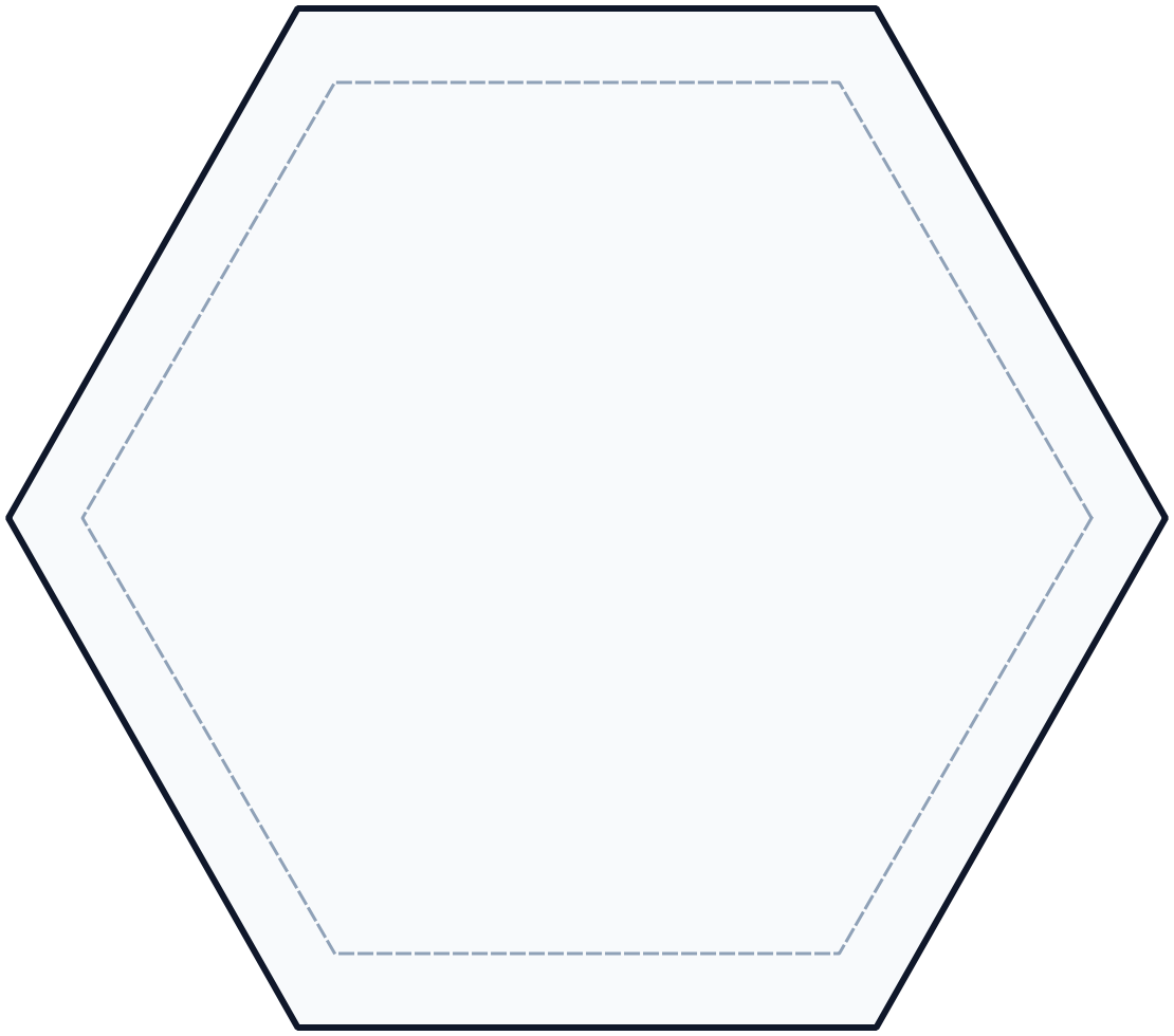 Hexagon coaster template thumbnail